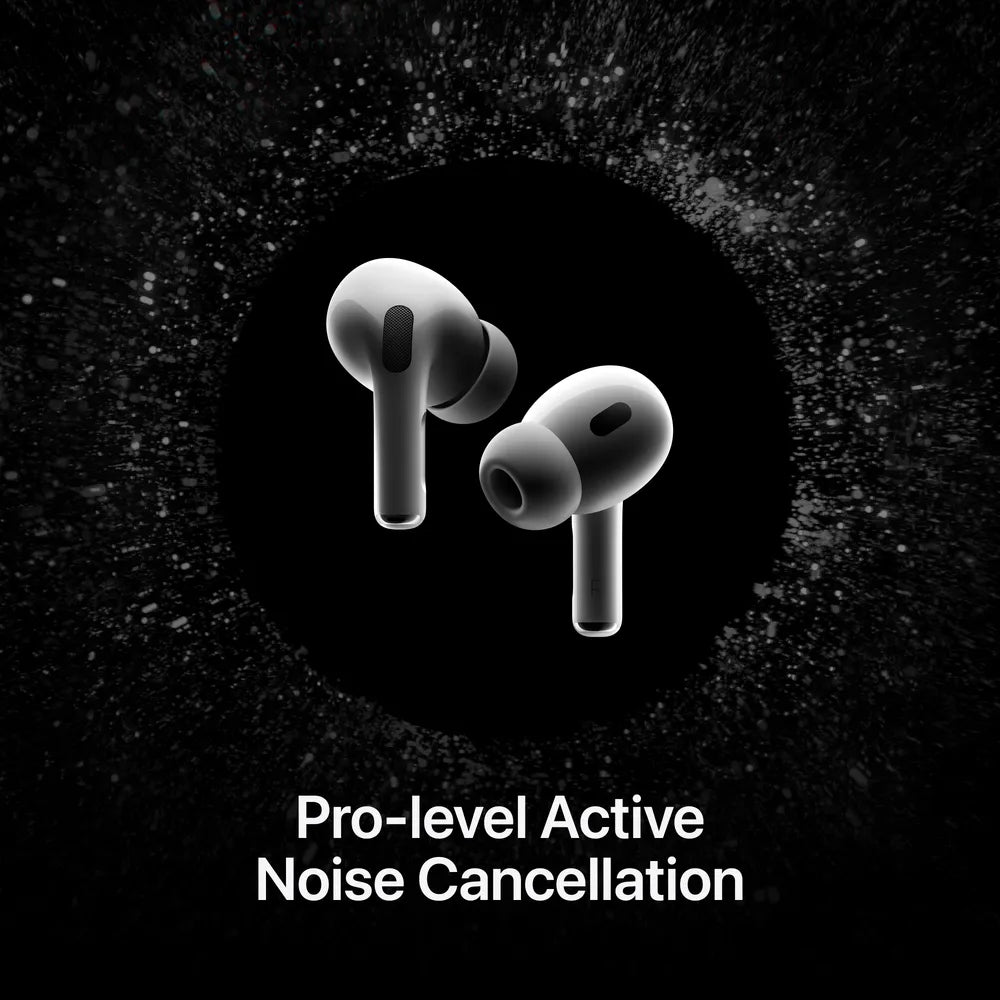 Apple AirPods Pro (2nd Generation-USB C) TWS Earbuds with Active Noise Cancellation (IP54 Water Resistant, MagSafe Case, White)