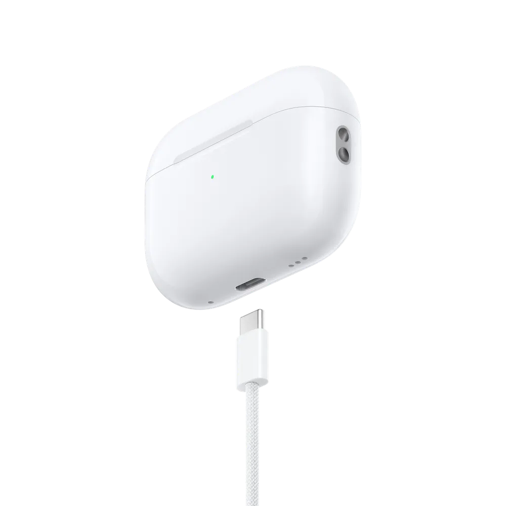 Apple AirPods Pro (2nd Generation-USB C) TWS Earbuds with Active Noise Cancellation (IP54 Water Resistant, MagSafe Case, White)