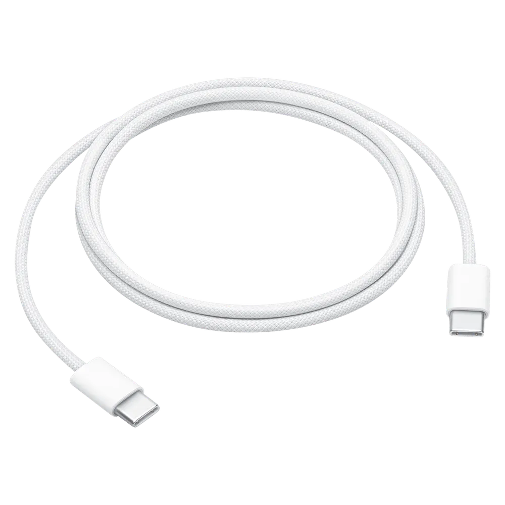 Apple MW493ZM/A Type C to Type C 3.2 Feet (1M) Charging Cable (Woven Design, White)