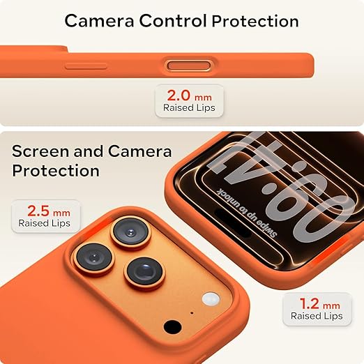 iPhone 17 Pro Max Back Cover – Silicon Orange