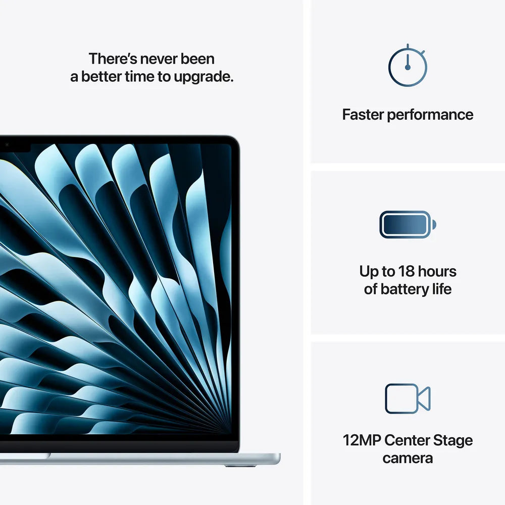 Apple MacBook Air (15.3 inch, M4, 16GB, 256GB, macOS, Sky Blue)