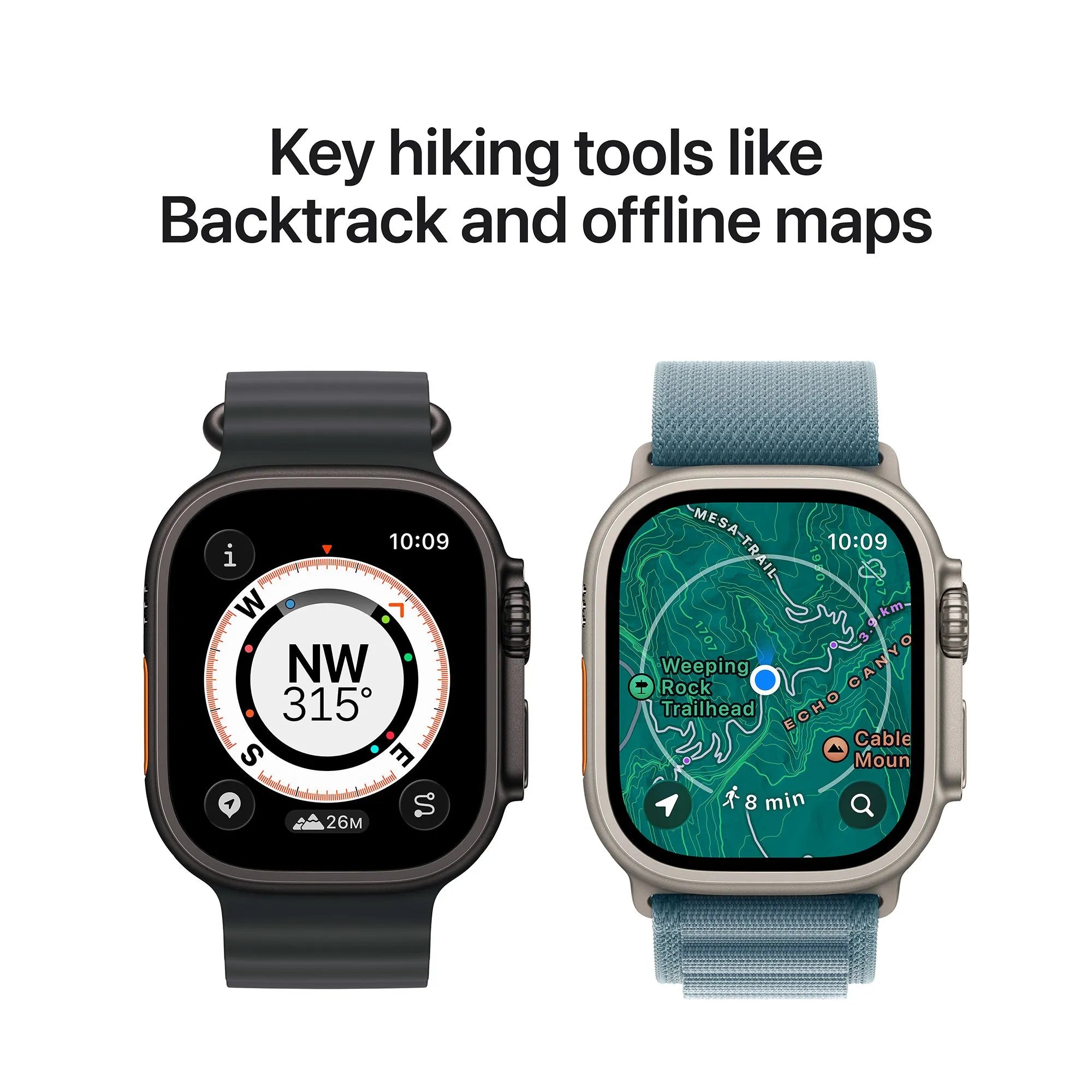 Apple Watch Ultra 3 GPS+Cellular with Black/Charcoal Trail Loop