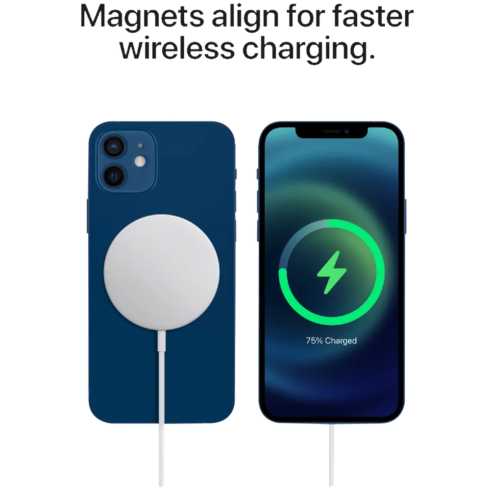 Apple 15W Wireless Charger for iPhone 12-iPhone 17 serie (Qi Charging, White)